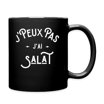 je peux pas j'ai salat idée cadeau humour muslim - Mug uni - noir - Droite