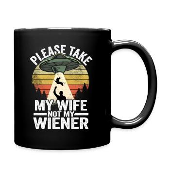 Teckel papa maître teckel propriétaire blaireau - Mug uni - noir - Droite