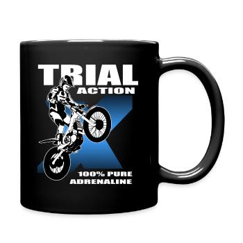 Trial - Trialsport - Moto Trial - Motorcycle Trial - Tasse einfarbig - Schwarz - Rechts