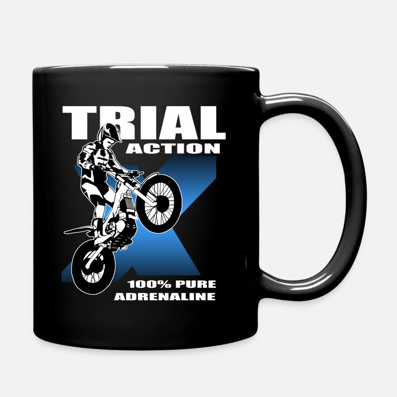 Trial - Trialsport - Moto Trial - Motorcycle Trial - Tasse einfarbig - Schwarz