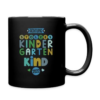 Kindergarten 2022 Jungen Kind - Tasse einfarbig - Schwarz - Rechts