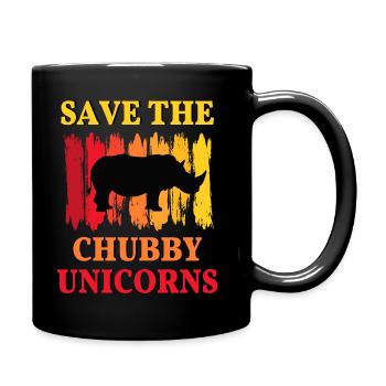 Rhino Rhinos Afrike Animals protect animal welfare - Full Colour Mug - black - Right