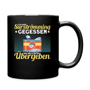 Schweden Surströmming Surströmming Challenge - Tasse einfarbig - Schwarz - Rechts