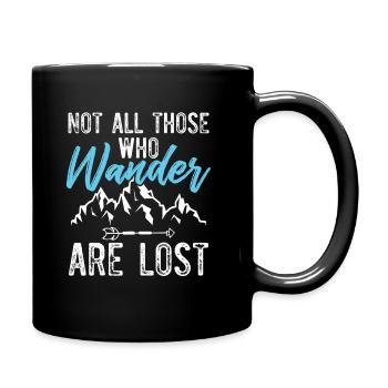 mountain hiking - Full Colour Mug - black - Right