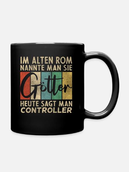Lustige Controller Sprüche - Tasse einfarbig - Schwarz
