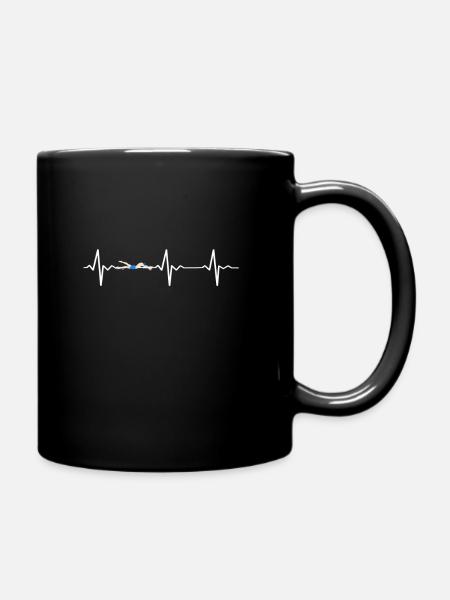 Natation Piscine Piscine piscine piscine nageuse - Mug uni - noir