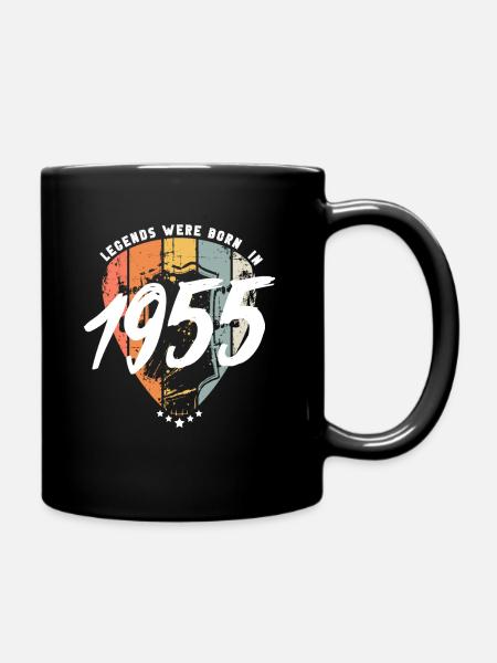 1955 anniversaire guitare guitariste - Mug uni - noir