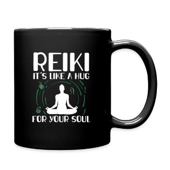 Reiki Sayings | Reiki Master Spiritual Gifts - Full Colour Mug - black - Right