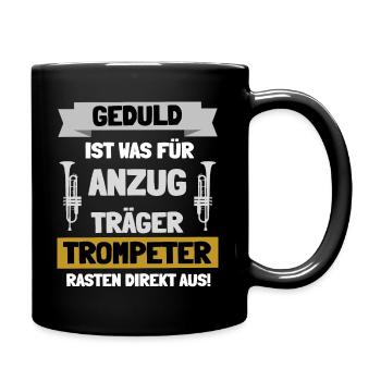 Trompeter - Tasse einfarbig - Schwarz - Rechts