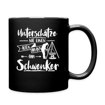 Saarländer Schwenken Saarland Schwenkgrill - Tasse einfarbig - Schwarz - Rechts