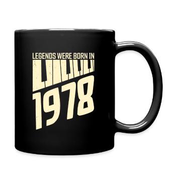 1978 Anniversaire piano piano - Mug uni - noir - Droite