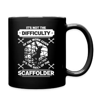 Scaffolder Builder Constructeur d’échafaudages Métier - Mug uni - noir - Droite