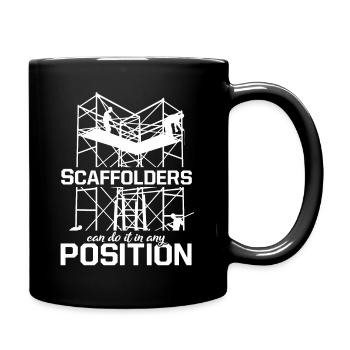 La position de Scaffolder construction Construction d’échafaudages - Mug uni - noir - Droite