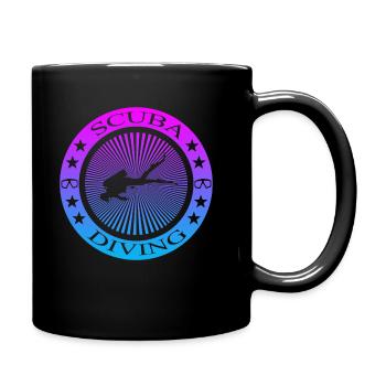 Scuba Diving - Tasse einfarbig - Schwarz - Rechts