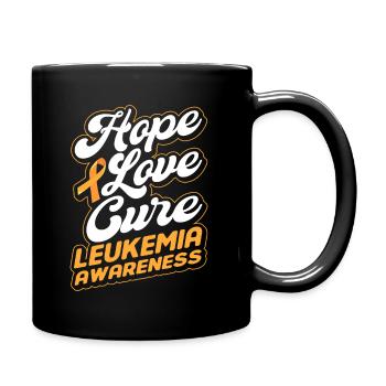 Leukemia Patient Blood Cancer Gift - Full Colour Mug - black - Right