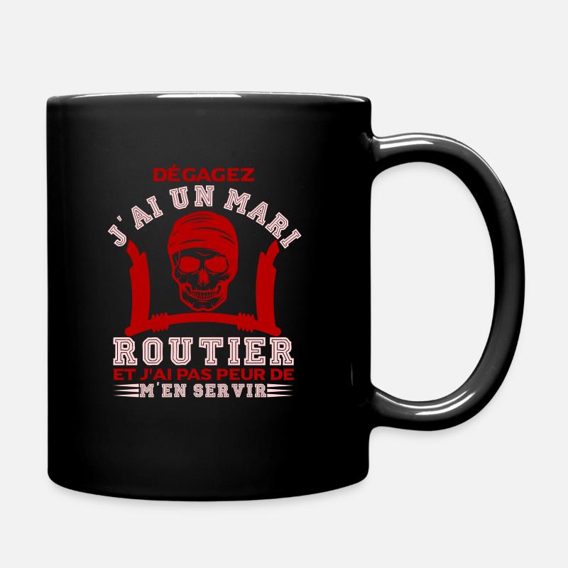 Idee Cadeau Humour Pour Femme De Routier - Mug uni - noir