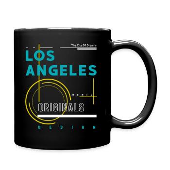Los Angeles Streetwear Lettrage Californie - Mug uni - noir - Droite