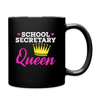 School Secretary Queen - Full Colour Mug - black - Right