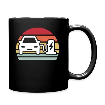 Eauto E-Car Electric Car - Full Colour Mug - black - Right