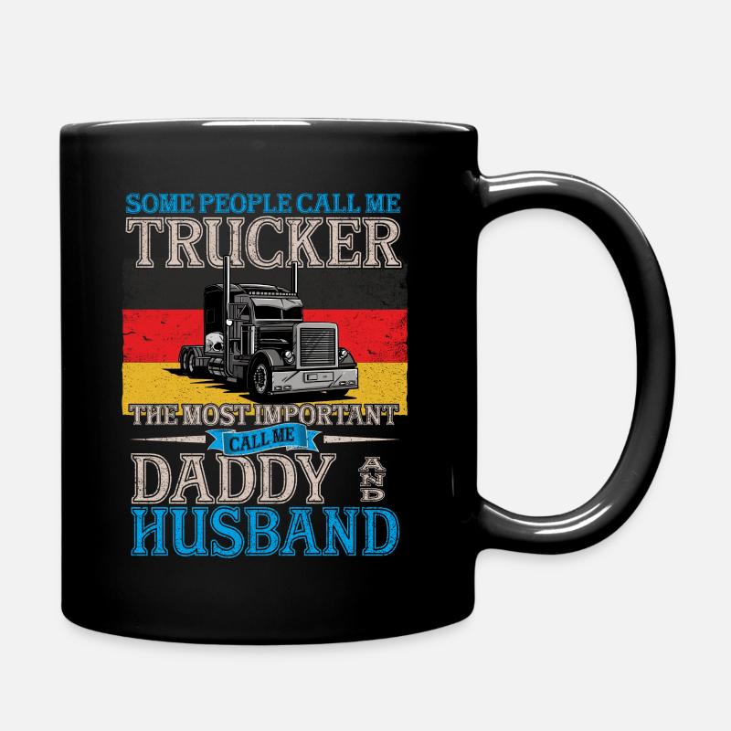 German Trucker - Full Colour Mug - black