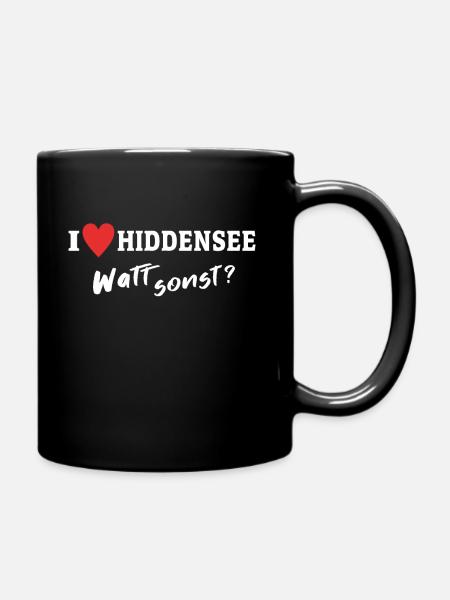 I Love Hiddensee Souvenir Ich Liebe Hiddensee - Tasse einfarbig - Schwarz
