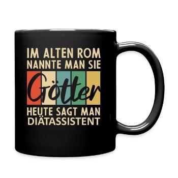 Lustige Diätassistent Sprüche - Tasse einfarbig - Schwarz - Rechts