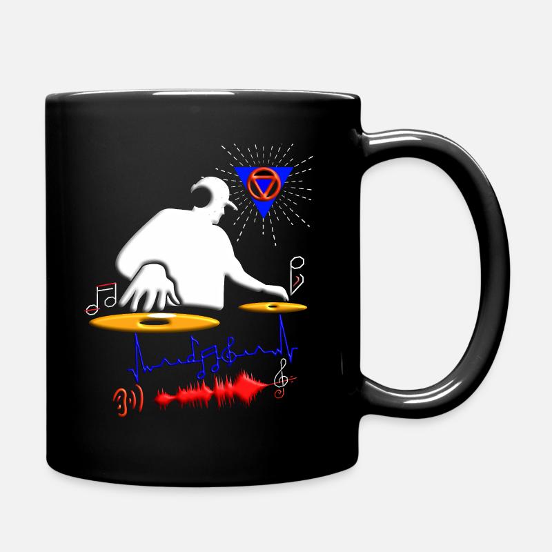 Dark Techno Weltweit DJ Musik - Tasse einfarbig - Schwarz