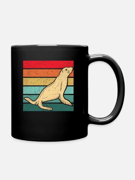 Phoque - Mug uni - noir