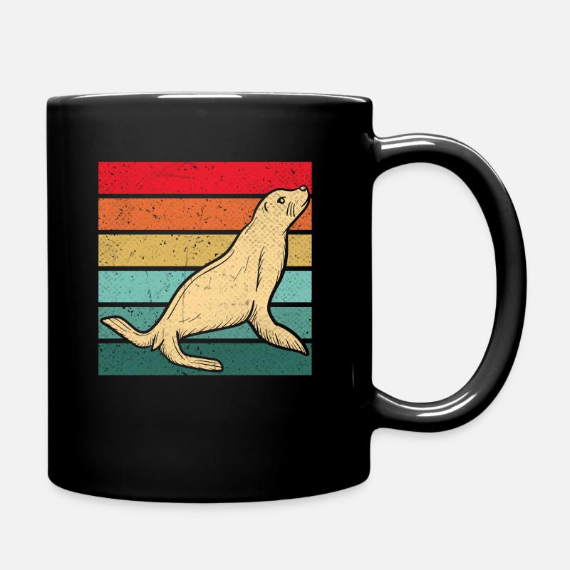 Robbe - Tasse einfarbig - Schwarz