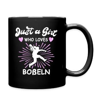 Bosseln Mädchen Bosselsport Boßeln Frauen - Tasse einfarbig - Schwarz - Rechts