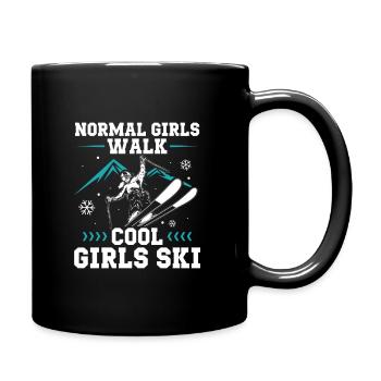 Ski - Full Colour Mug - black - Right