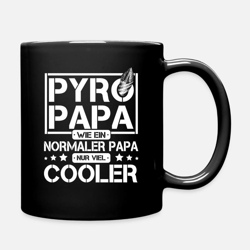 Feuerwerker Silvester Pyrotechniker Geschenk - Tasse einfarbig - Schwarz