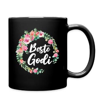 Beste Godi Patentante Österreich Taufgodi Taufpati - Tasse einfarbig - Schwarz - Rechts