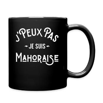 je peux pas je suis mahoraise Mayotte 976 cadeau - Mug uni - noir - Droite