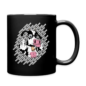 VEGAN COW VEGAN - Full Colour Mug - black - Right