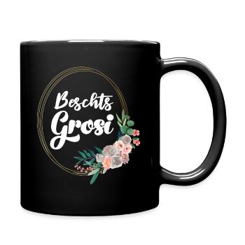 Beschts Grosi Oma Schweiz Lieblingsoma Beste Omi - Tasse einfarbig - Schwarz - Rechts