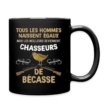 Chasseurs de bécasse cadeau homme bécassier - Mug uni - noir - Droite