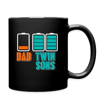 Father Twins - Full Colour Mug - black - Right