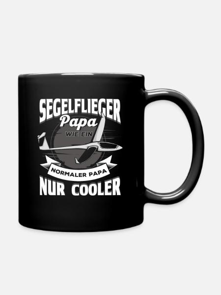 Segelflieger Segelflug Segelfliegen Geschenk - Tasse einfarbig - Schwarz