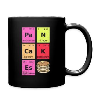 Chemiker Wissenschaftler Perioden System Pancakes - Tasse einfarbig - Schwarz - Rechts