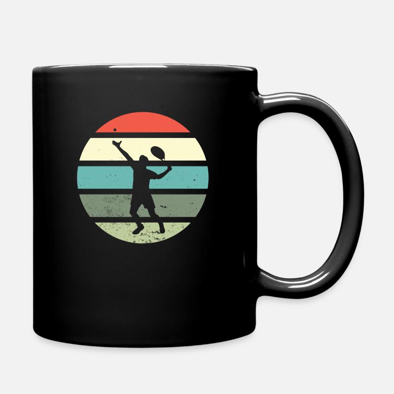 Tennis - Tasse einfarbig - Schwarz