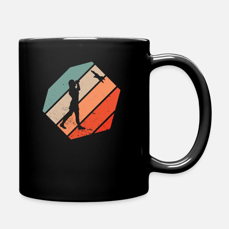 Vögel Beobachten - Tasse einfarbig - Schwarz