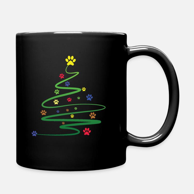 Chien Noël - Mug uni - noir