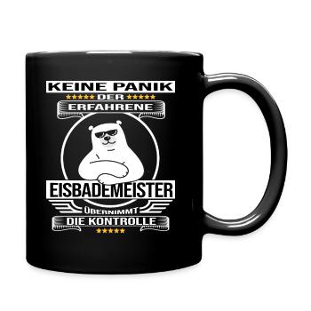 eisbademeister eisbad winterbader eisbader kalt - Tasse einfarbig - Schwarz - Rechts