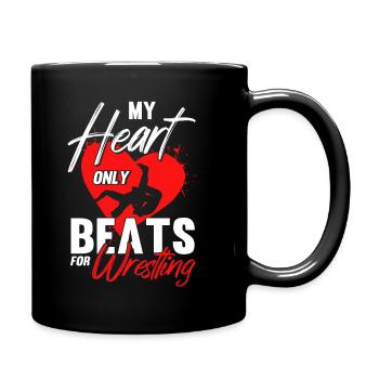Ringen Trainer Ringer Ringen Geschenk - Tasse einfarbig - Schwarz - Rechts