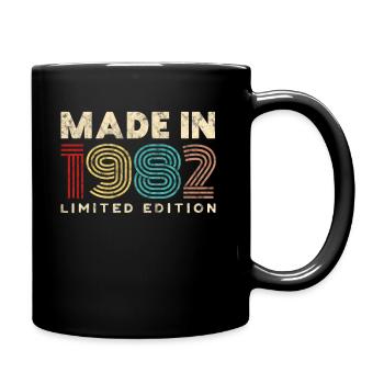 Fabriqué en vintage 1982 cadeau d’anniversaire 40 ans - Mug uni - noir - Droite