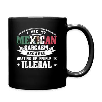 Proud Mexican Mexican Flag Mexican - Full Colour Mug - black - Right