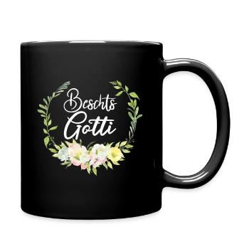 Beschts Gotti Schweiz Patentante fragen Patin - Tasse einfarbig - Schwarz - Rechts
