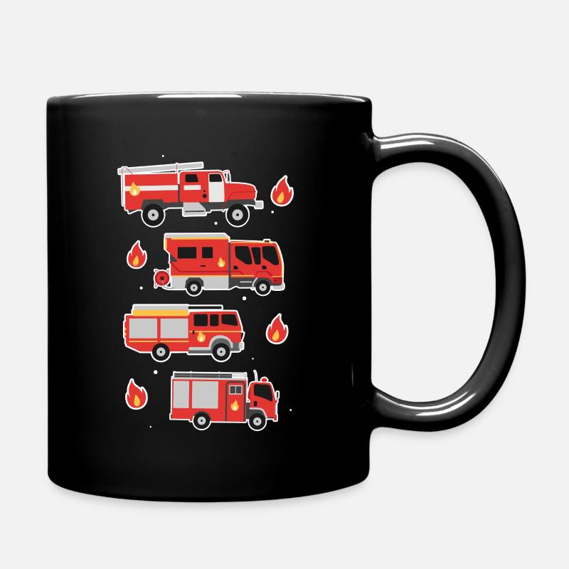 Feuerwehr Kinder & Baby Design - Tasse einfarbig - Schwarz