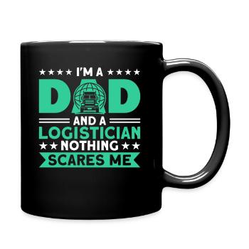 Logistiker Lager Logistik Geschenk - Tasse einfarbig - Schwarz - Rechts